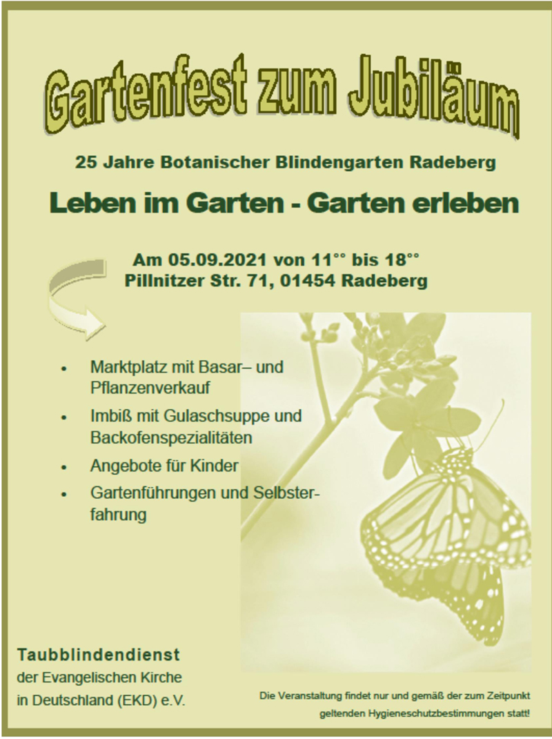 Plakat Gartenfest