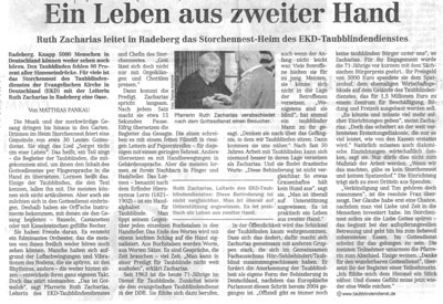 Artikel: Leben aus zweiter Hand