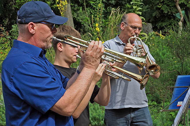 Bläser beim Musizieren