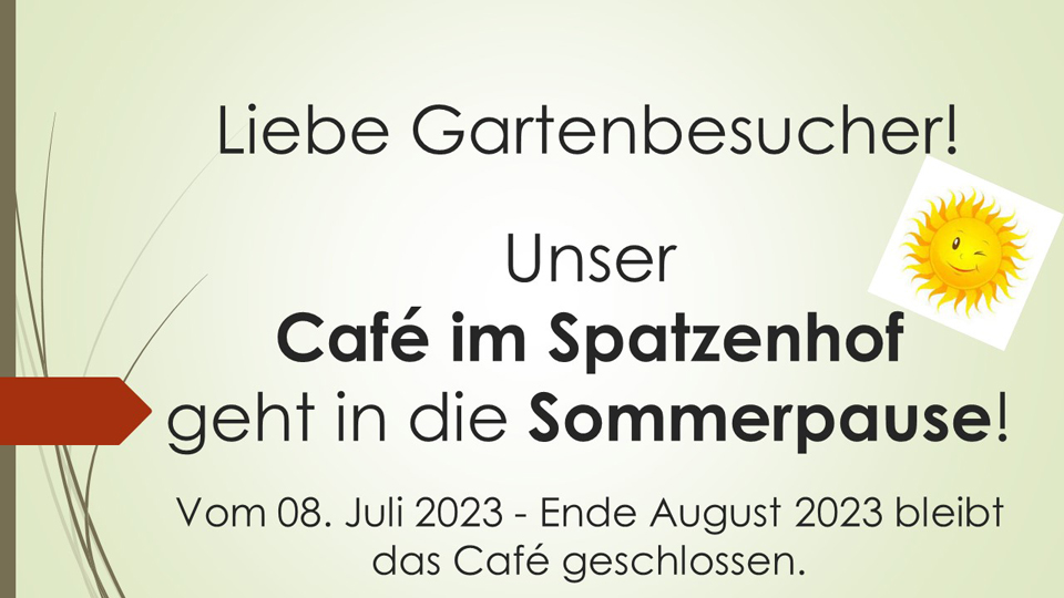 Sommerpause Café